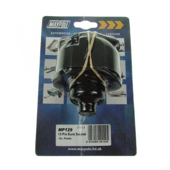 MAYPOLE 12V 13 PIN EURO SOCKET WITH GASKET