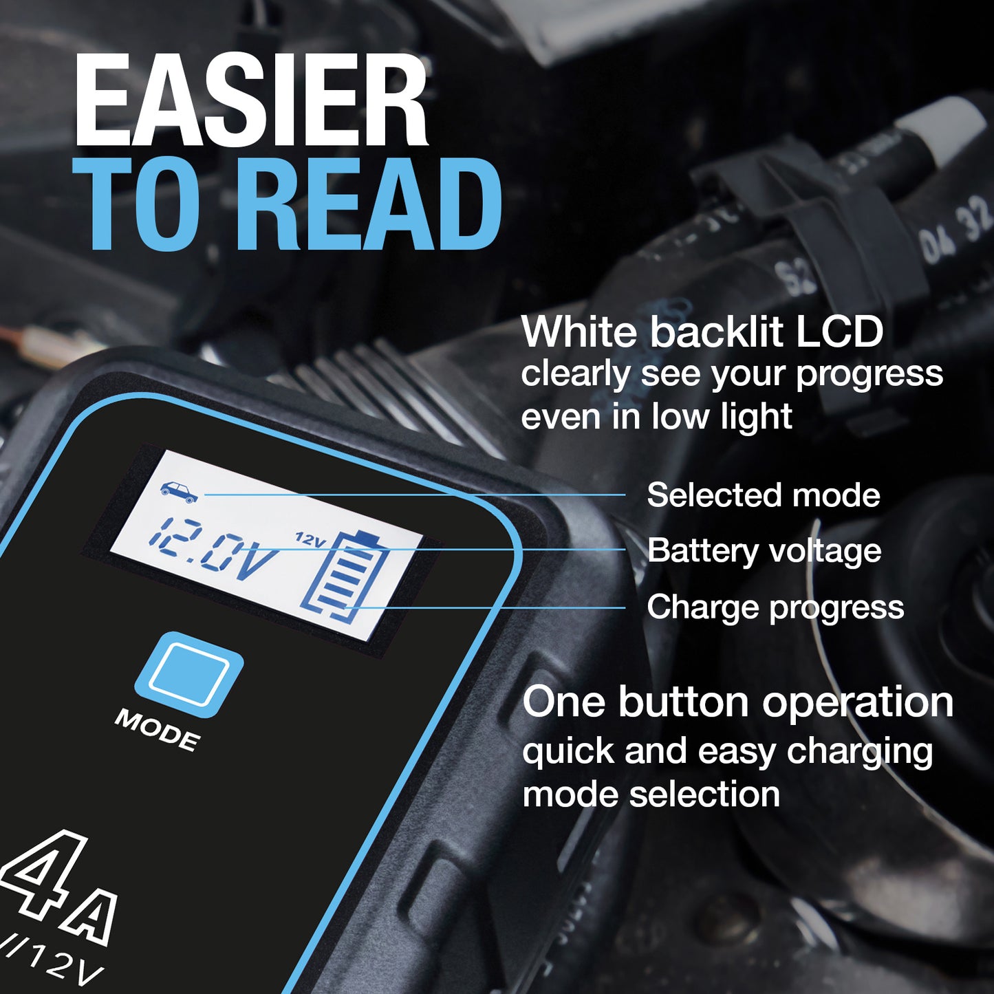 RING 4A SMARTCHARGE 4 CHARGER & MAINTAINER LITHIUM BATTERY COMPATIBLE