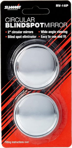 SUMMIT CONVEX ROUND BLINDSPOT MIRROR - SMALL - PAIR