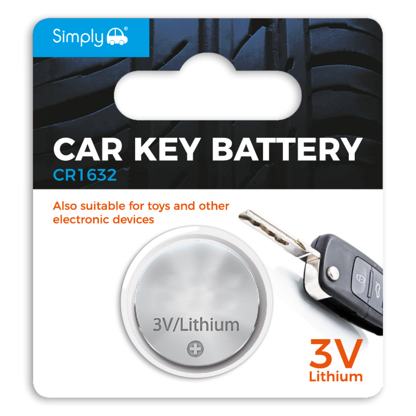 SIMPLY CR1632 LITHIUM 3V BATTERY