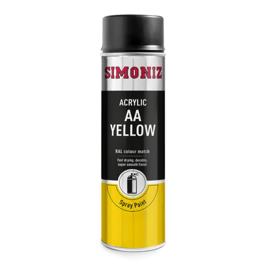 SIMONIZ ACRYLIC AA YELLOW SPRAY PAINT 500ML