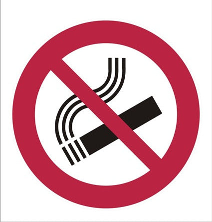 OUTDOOR VINYL STICKER - NO SMOKING CIRCLE