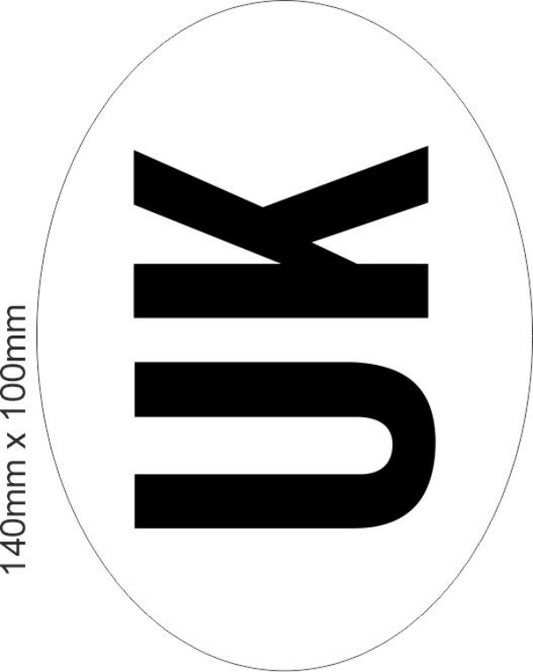 LARGE UK OVAL STICKER