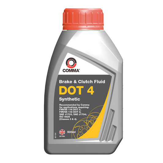 COMMA DOT 4 SYNTHETIC BRAKE AND CLUTCH FLUID