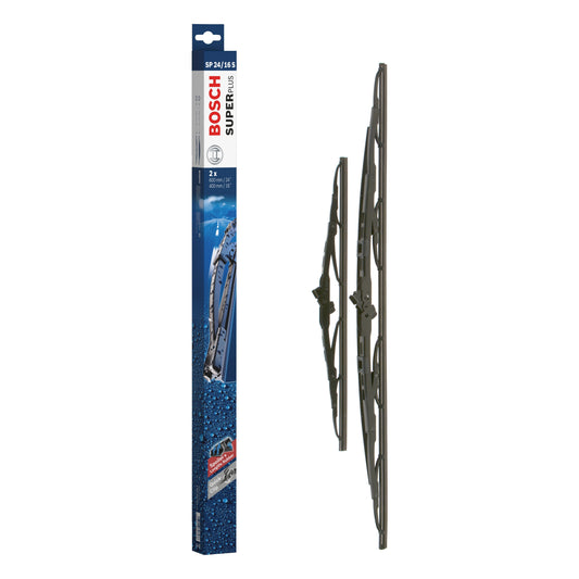 BOSCH WIPER - SUPERPLUS SPOILER BLADE SET 600/400 for Mazda, Skoda Rapid, Toyota, Ssangyong, Hyundai, Kia, Renault, Subaru, Mitsubishi etc