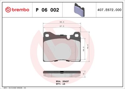 BREMBO BRAKE PAD FOR ALFA ROMEO/BMW/FERRARI/LAMBORGHINI, FRONT