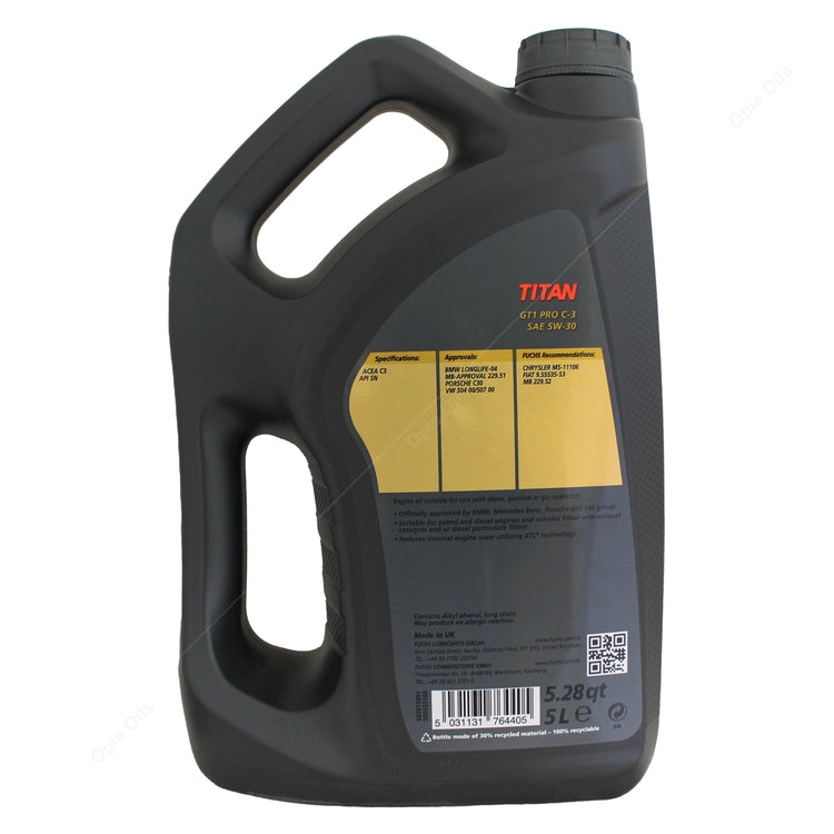 FUCHS TITAN GT1 PRO C-3 SAE 5W-30 XTL