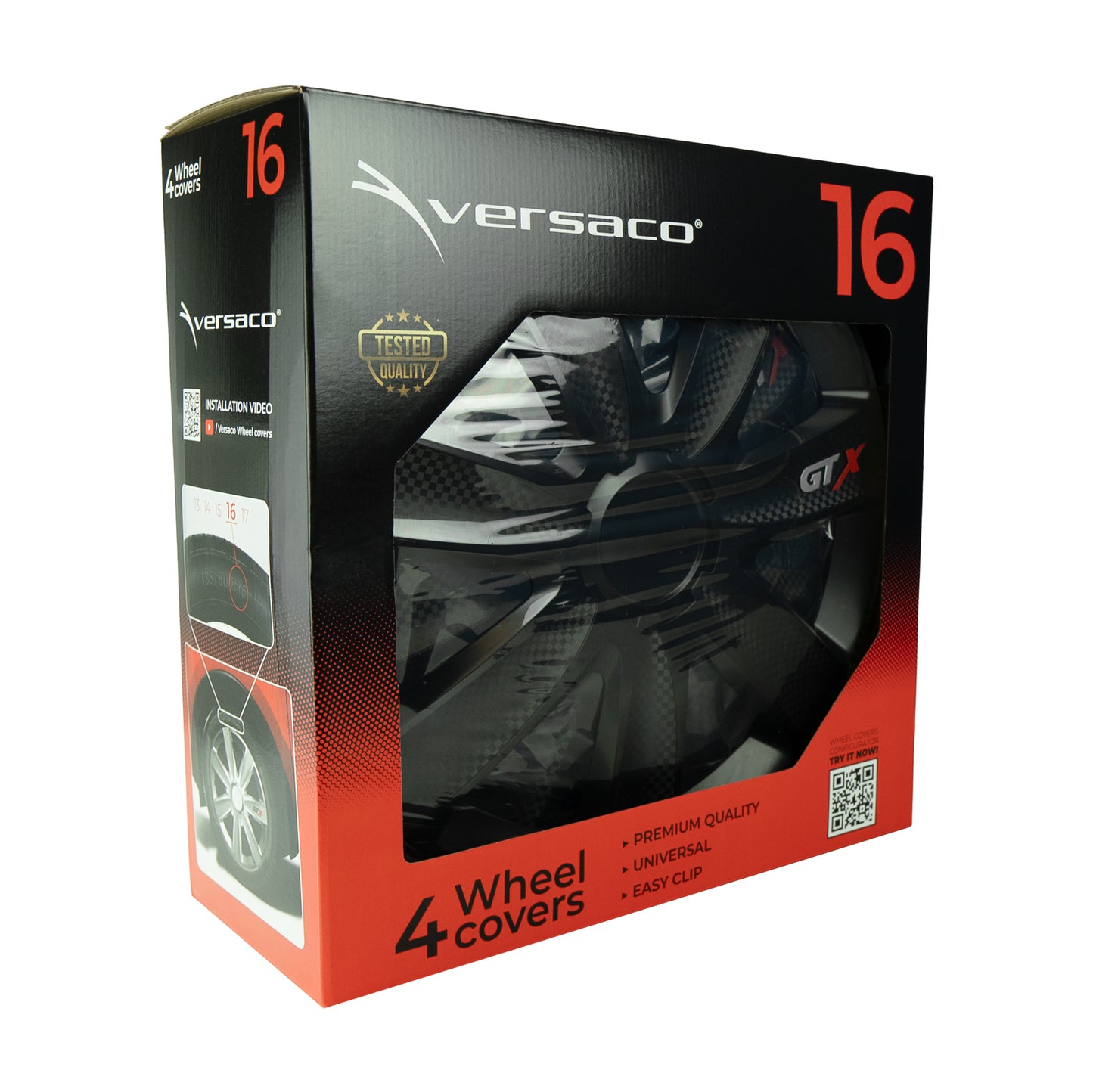 VERSACO GTX CARBON BLACK 16″ WHEEL TRIMS