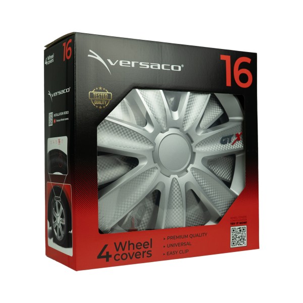 VERSACO GTX CARBON SILVER 16″ WHEEL TRIMS