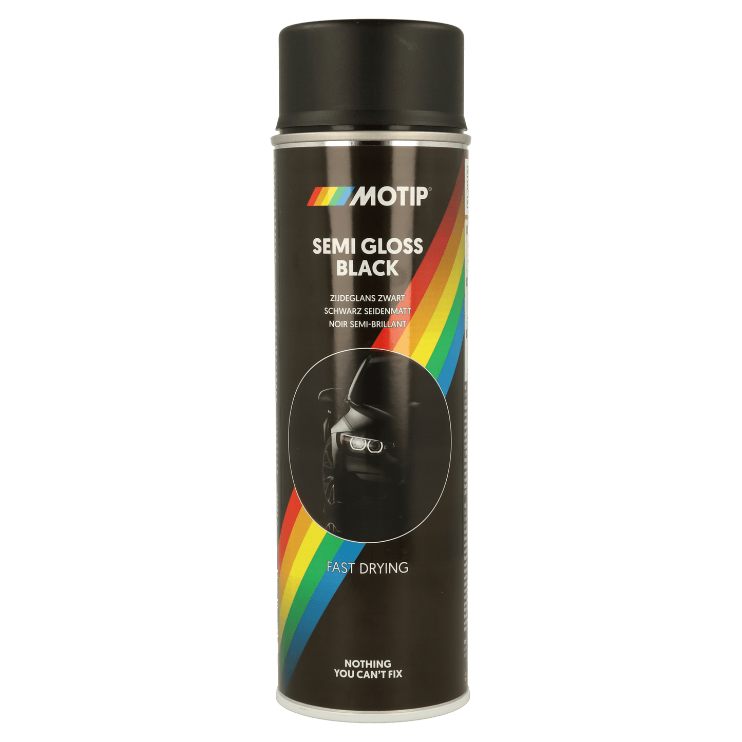 MOTIP BLACK SPRAY PAINTS 500ML