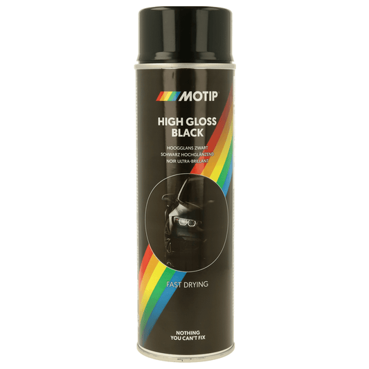 MOTIP BLACK SPRAY PAINTS 500ML
