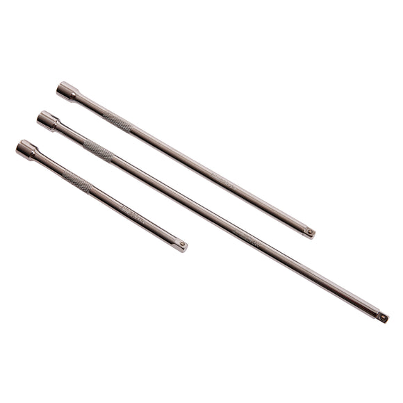 AMTECH 3PC 1/4" DRIVE EXTENSION BAR SET