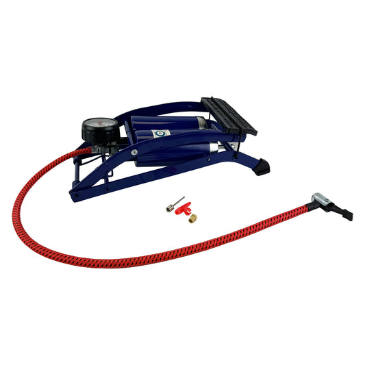 SAKURA TWIN CYLINDER FOOT PUMP + GAUGE