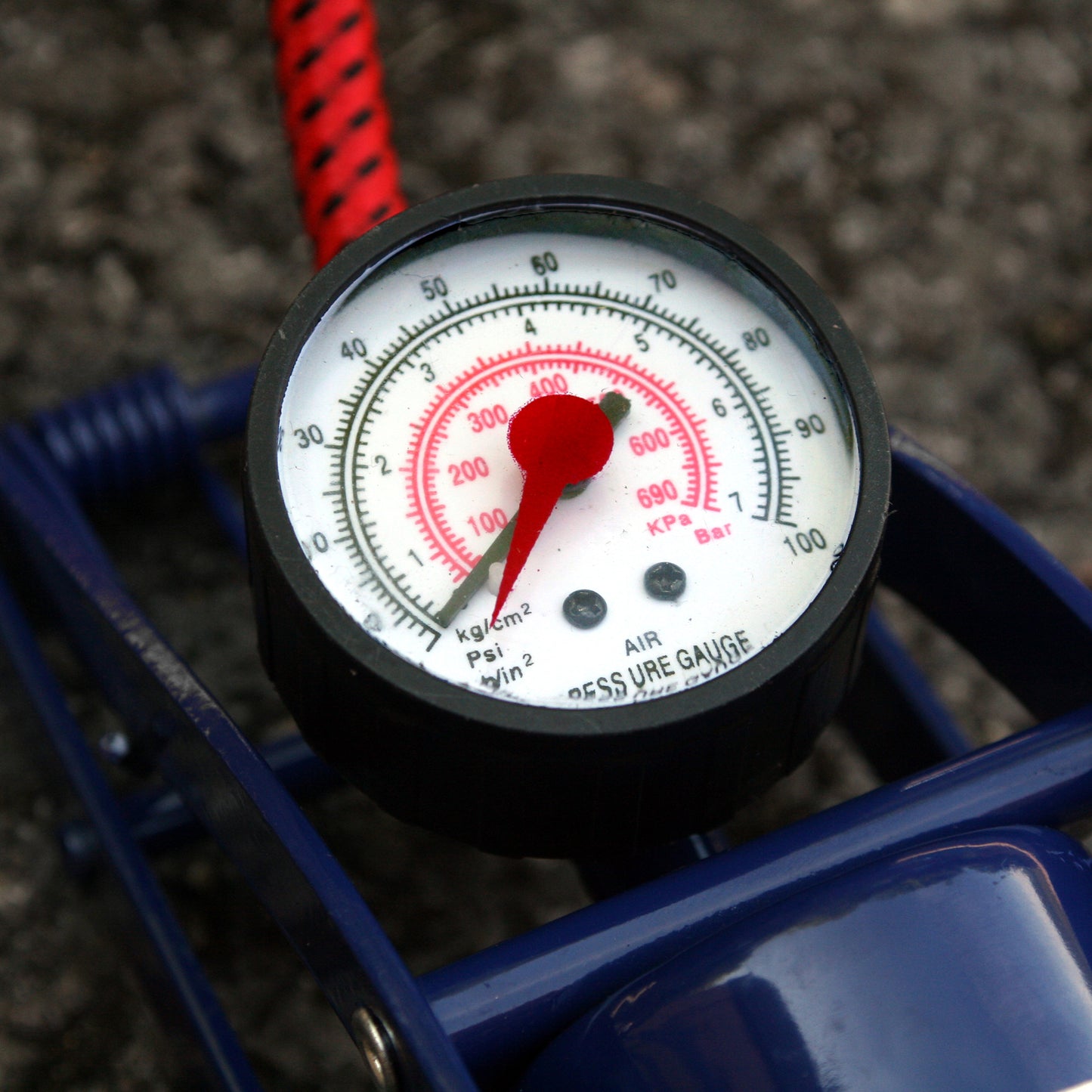 SAKURA TWIN CYLINDER FOOT PUMP + GAUGE