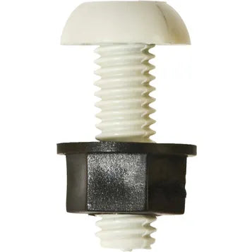 PEARL PNP143R NUMBER PLATE SCREW & NUT (WHITE)