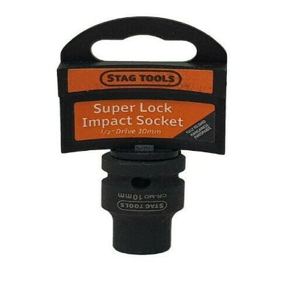 STAG TOOLS SUPER LOCK IMPACT SOCKET 1/2" DRIVE 10MM