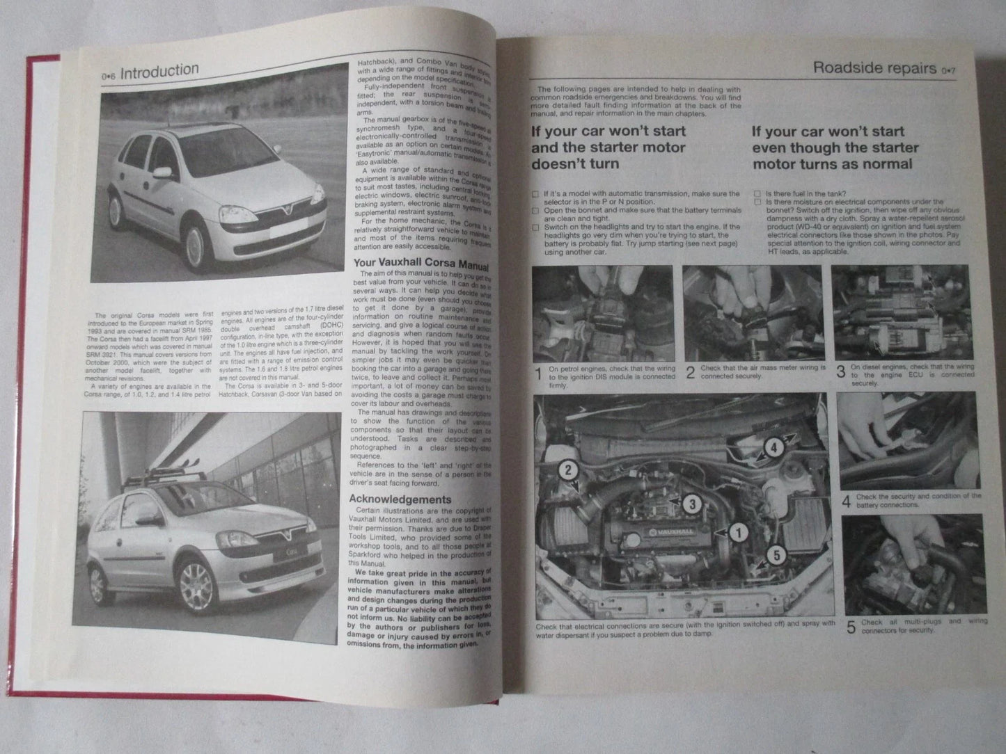 HAYNES VAUXHALL/OPEL CORA OCT 2000 TO SEPT 2003 SERVICE AND REPAIR MANUAL