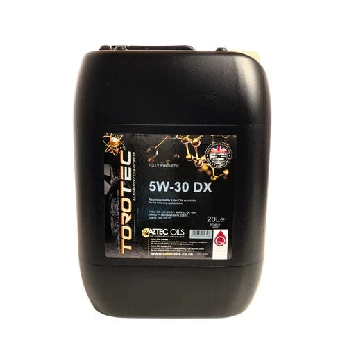 AZTEC TOROTEC 5W-30 DX FULLY SYNTHETIC ENGINE OIL GM DEXOS2 BMW LL-04