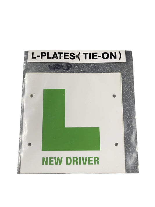 NEW DRIVER L PLATES (TIE ON)