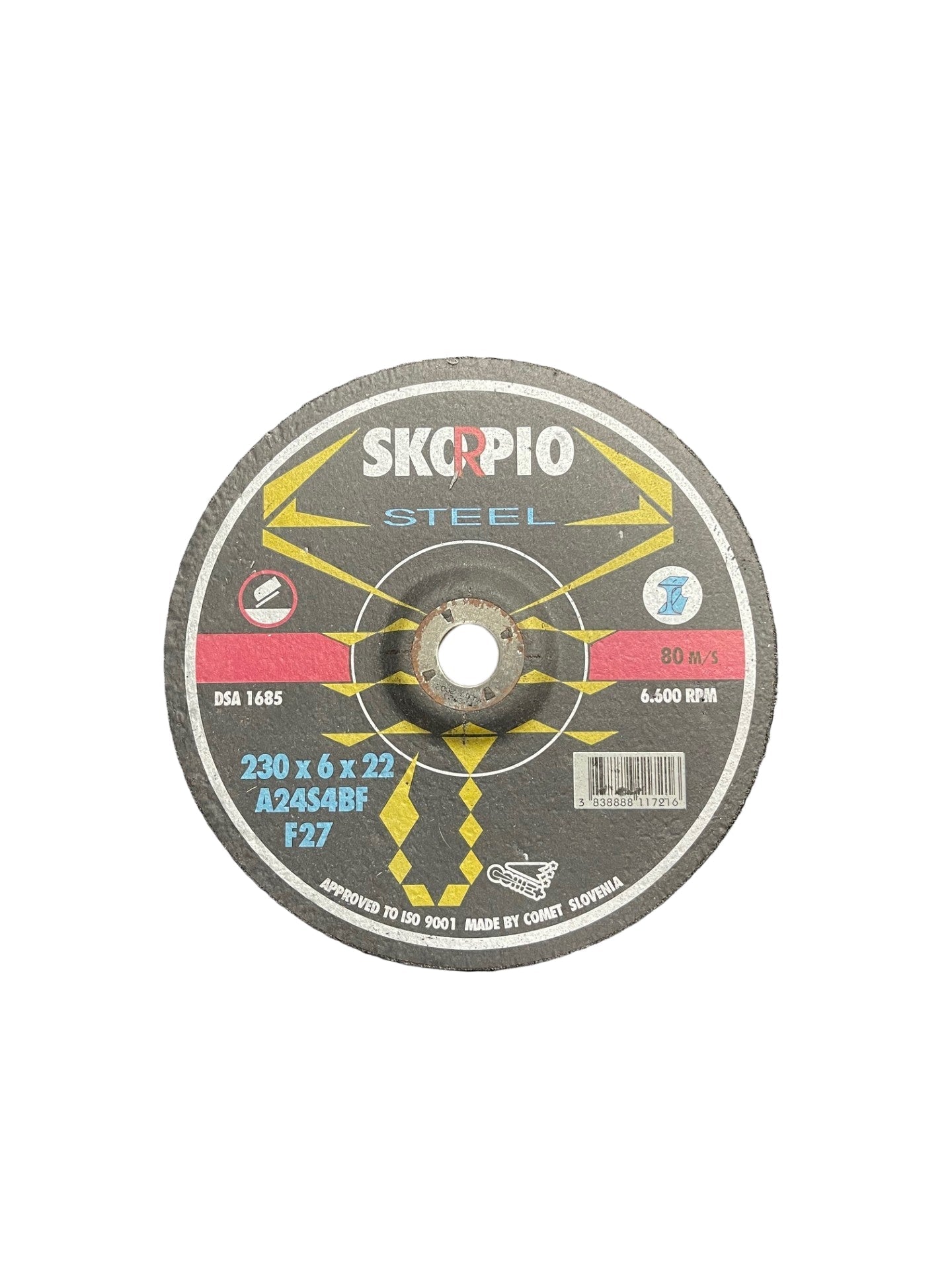 SKORPIO GRINDING DISC 230x6x22MM