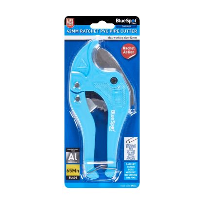 BLUE SPOT TOOLS 42MM RATCHET PVC PIPE CUTTER