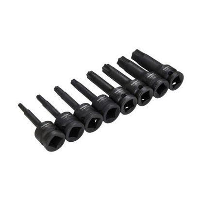 BLUE SPOT TOOLS 8 PCE 1/2" IMPACT TORX SOCKETS (T30-T80)