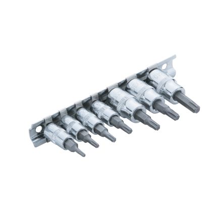 BLUE SPOT TOOLS 7 PCE 1/4" (T10-T25) & 3/8" TORX SOCKET SET (T27-T40)