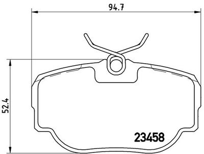 BREMBO BRAKE PAD FOR LAND ROVER, REAR P44009