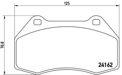BREMBO BRAKE PAD FOR ALPINE/RENAULT,  FRONT