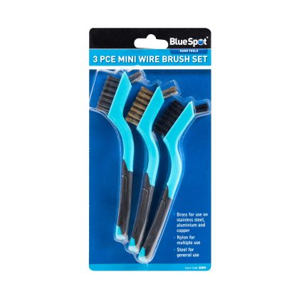 BLUE SPOT TOOLS 3 PCE MINI WIRE BRUSH SET