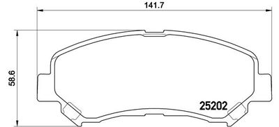 BREMBO BRAKE PAD FOR GAC NE/HAIMA (FAW)/NISSAN/NISSAN (DFAC)/SUZUKI/VENUCIA,  FRONT
