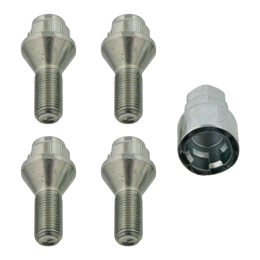 FEBI WHEEL BOLT SET LOCKABLE 12 X 1.25 X 23