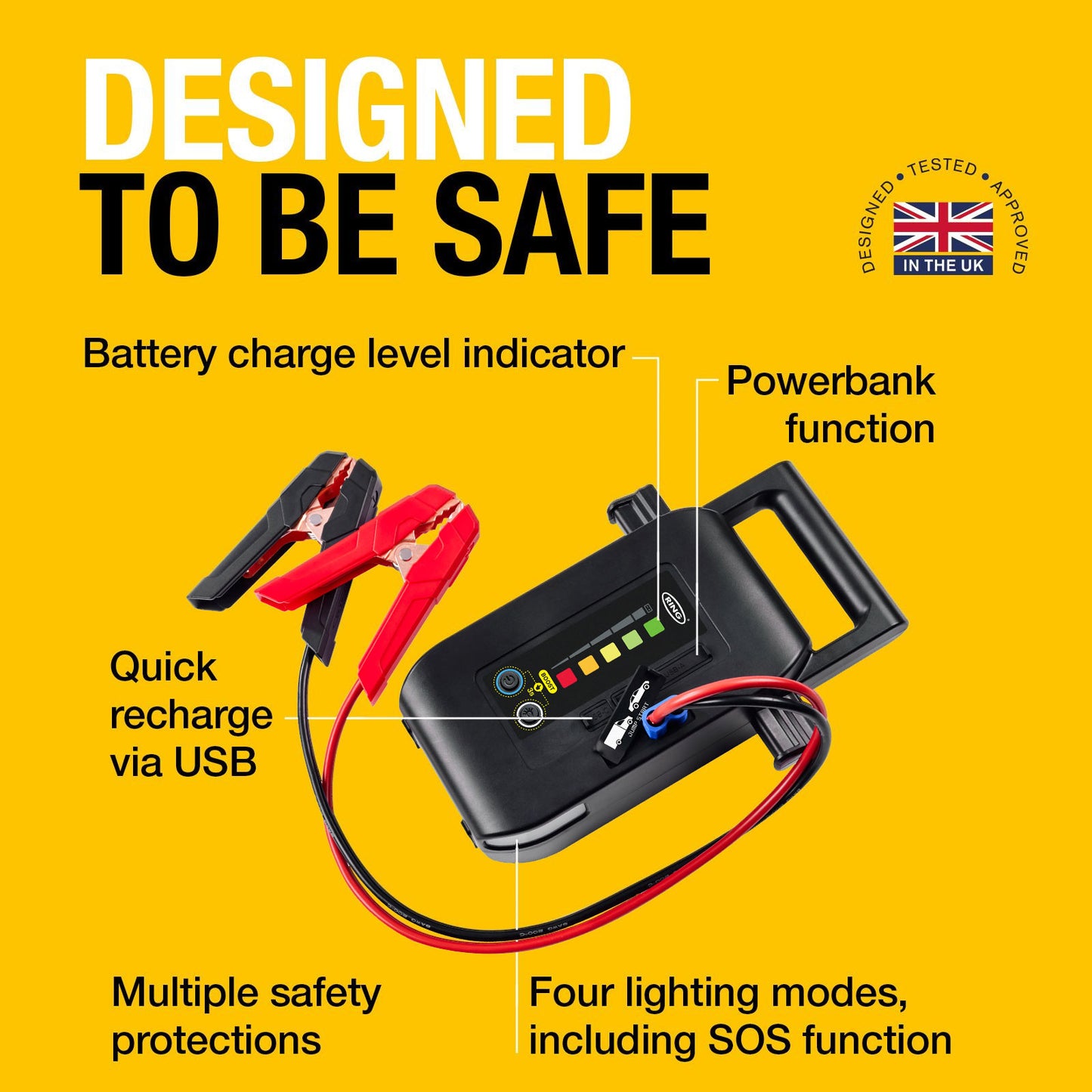 RING JUMPSTART PRO 1000 PROFESSIONAL JUMP STARTER (START ALL 12V VEHICLES UP TO 10L WITH BOOST)