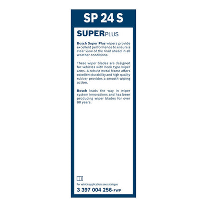 BOSCH WIPER - SUPERPLUS SPOILER BLADE 600 for Vauxhall Vivaro CDTi - 2.0 - 06-14 etc