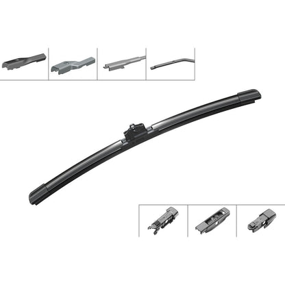 BOSCH WIPER - AEROTWIN PLUS FLAT BLADE 340 for Fiat 500 - 1.2 - 07- etc