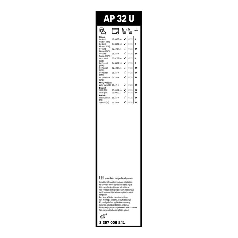 BOSCH WIPER - AEROTWIN PLUS FLAT BLADE 800 for Peugeot 3008 e-HDi,HDi - 1.6 - 13-16 etc