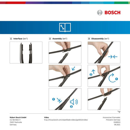 BOSCH WIPER - AEROTWIN FLAT BLADE REAR 240 for Mercedes-Benz A A180 CDi,CDi BlueEFFICIENCY - 1.5 - 12-18 etc