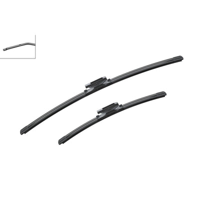 BOSCH WIPER - AEROTWIN FLAT BLADE SET 600/400 for Renault Clio - 1.2 - 05-14 etc