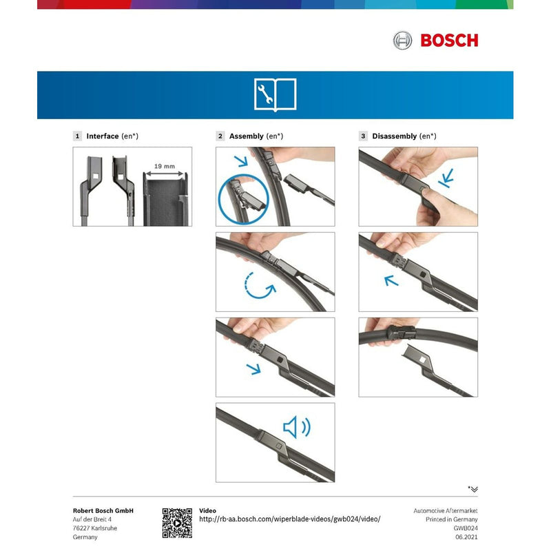 BOSCH WIPER - AEROTWIN FLAT BLADE SET 750/650 for Ford S-Max TDCi - 2.0 - 06-14 etc