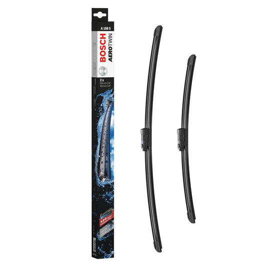 BOSCH WIPER - AEROTWIN FLAT BLADE SET 600/450 for VW Caddy Maxi TDi - 1.6 - 10-15 etc