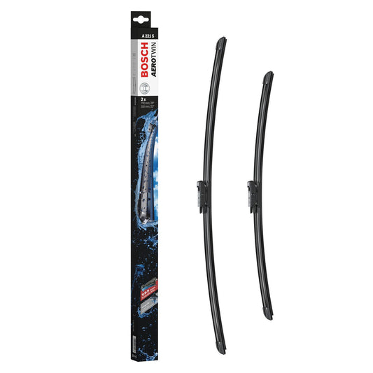 BOSCH WIPER - AEROTWIN FLAT BLADE SET 700/550 for Vauxhall Zafira ECOTEC - 1.6 - 06- etc