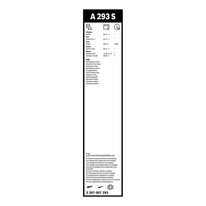 BOSCH WIPER - AEROTWIN FLAT BLADE SET 600/380 for Ford Usa Ranger TDCi - 3.2 - 11- etc