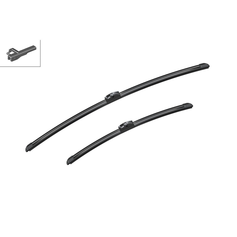 BOSCH WIPER - AEROTWIN FLAT BLADE SET 650/450 for BMW 5 520d Efficient Dynamics - 2.0 - 10-14 etc