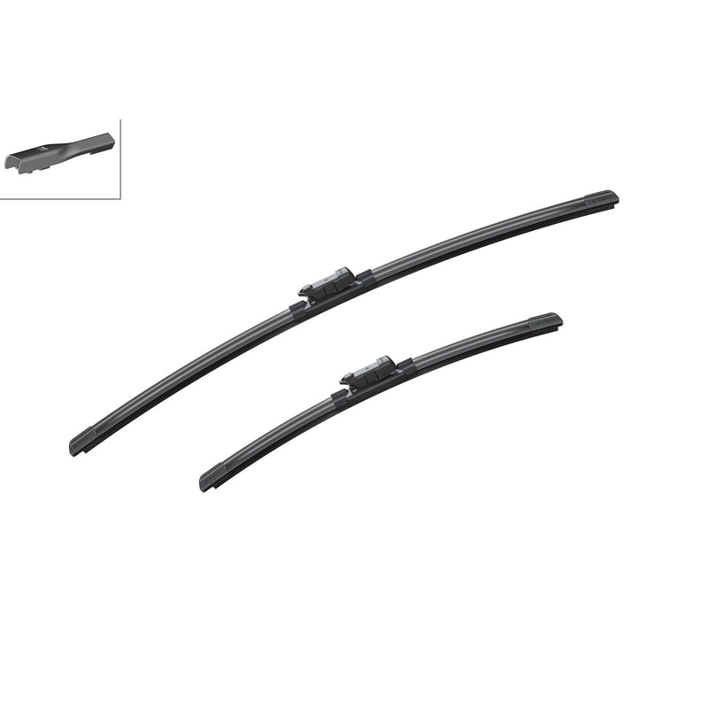 BOSCH WIPER - AEROTWIN FLAT BLADE SET 600/400 for VW Up! - 1.0 - 11-20 etc