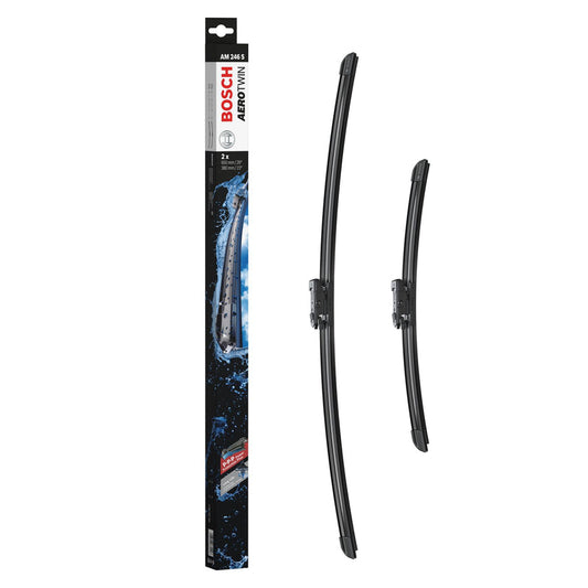 BOSCH WIPER - AEROTWIN SPOILER BLADE SET 650/380 for Ford Fiesta - 1.2 - 08-17 etc