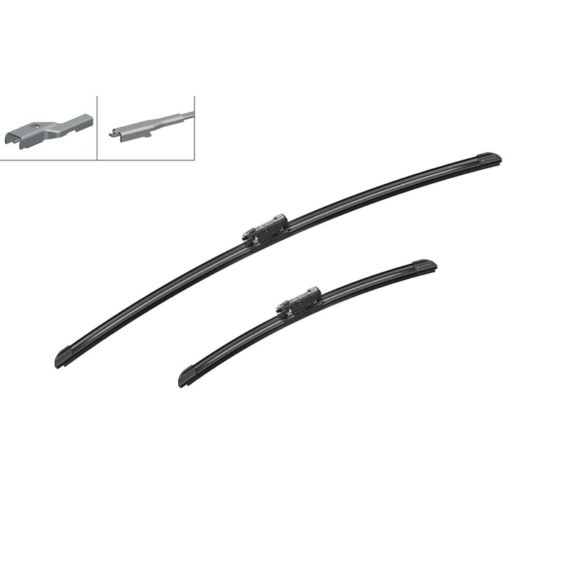 BOSCH WIPER - AEROTWIN SPOILER BLADE SET 650/380 for Ford Fiesta - 1.2 - 08-17 etc