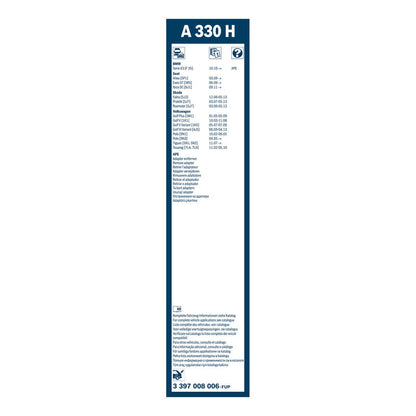 BOSCH WIPER - AEROTWIN FLAT BLADE REAR 330 for VW Tiguan TDi - 2.0 - 07-18 etc