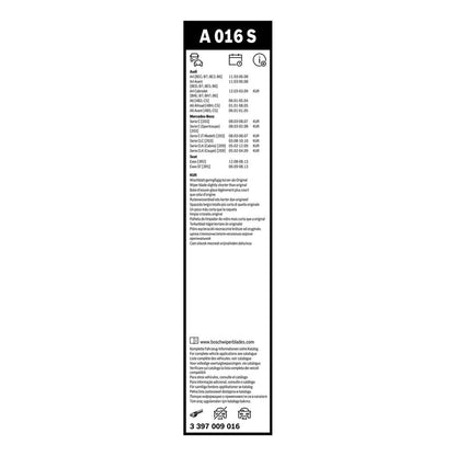 BOSCH WIPER - AEROTWIN FLAT BLADE SET 550/550 for Mercedes-Benz C C180 Kompressor - 1.8 - 02-07 etc