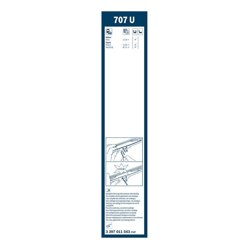 BOSCH 707U TWIN WIPER SPECIFIC FIT