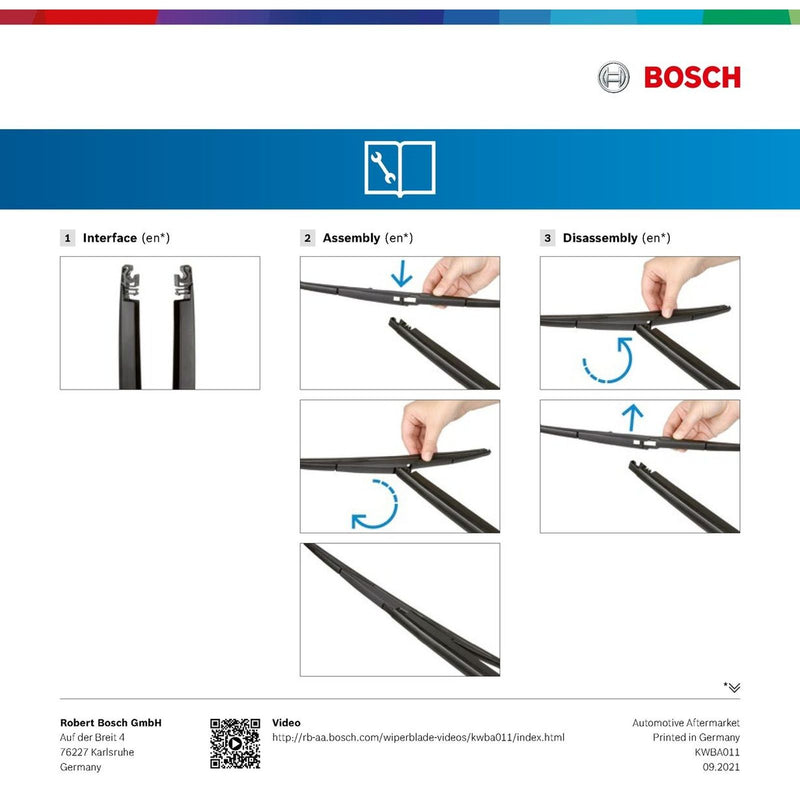 BOSCH REAR WIPER 200mm/8"  H200
